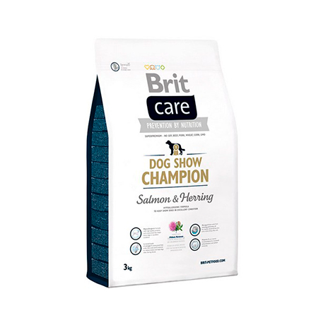 

Brit Care Dog Show Champion / Сухой корм Брит для поддержания Выставочных собак в отличной форме Лосось Сельдь с рисом, Brit Care Dog Show Champion
