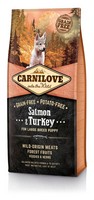 Carnilove Puppy Large Breed Salmon & Turkey / Сухой корм Карнилав Беззерновой для Щенков Крупных пород Лосось Индейка