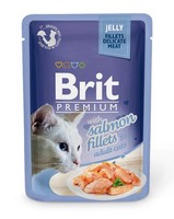 

Brit Premium Jelly Salmon fillets / Паучи Брит Премиум для кошек Кусочки из филе Лосося в желе (цена за упаковку), Brit Premium Jelly Salmon fillets