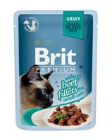 

Brit Premium Gravy Beef fillets / Паучи Брит Премиум для кошек Кусочки из филе Говядины в соусе (цена за упаковку), Brit Premium Gravy Beef fillets