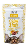 Brit Care Shiny Hair / Беззерновое Лакомство Брит для кошек для Кожи и Шерсти Лосось