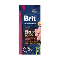 Brit Premium by Nature Junior L / Сухой корм Брит Премиум для Молодых собак Крупных пород Курица