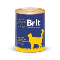Brit Premium Beef & Offal Medley / Консервы Брит Премиум для кошек Мясное ассорти с Потрошками 