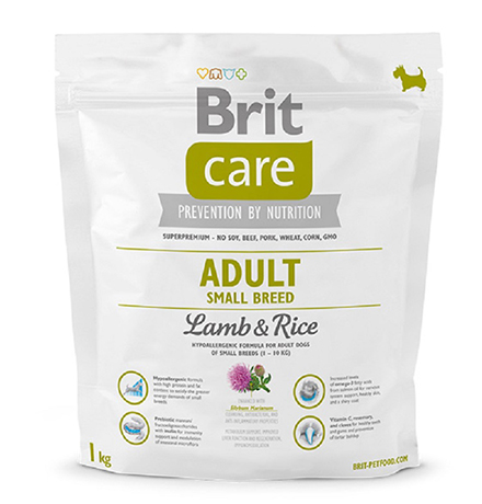 Brit Care Adult Small Breed / Сухой корм Брит для взрослых собак Мелких пород Ягненок Рис