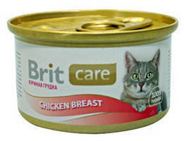 Brit Care Chicken Breast / Консервы Брит для Кошек Куриная грудка (цена за упаковку)