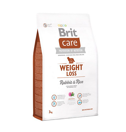 Brit Care Weight Loss Rabbit & Rice / Сухой корм Брит для взрослых собак склонных к Полноте Кролик Рис