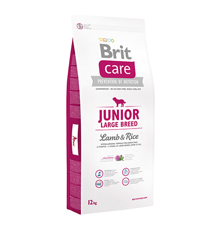 Brit Care Junior Large Breed / Сухой корм Брит для Юниоров Крупных пород Ягненок Рис