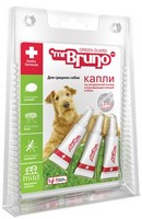 mr Bruno / Капли Мистер Бруно для Средних собак весом 10-30 кг Репеллентные 2,5 мл 