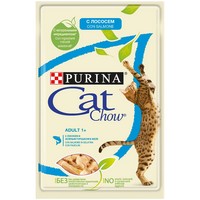Purina Cat Chow Salmon / Паучи Пурина Кэт Чау для кошек с Лососем и зеленым горошком в желе (цена за упаковку)