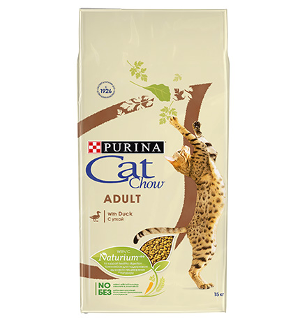 Purina Cat Chow Adult Duck / Сухой корм Пурина Кэт Чау для взрослых кошек Утка