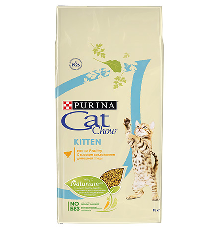 Purina Cat Chow Kitten Poultry / Сухой корм Пурина Кэт Чау для Котят Птица