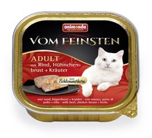Animonda Vom Feinsten Adult / Консервы Анимонда для кошек с Говядиной, Куриной грудкой и Травами (цена за упаковку)