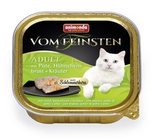 Animonda Vom Feinsten Adult / Консервы Анимонда для кошек с Индейкой, Куриной грудкой и Травами (цена за упаковку)