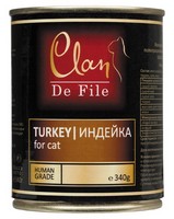 Clan De File / Консервы Клан для кошек Индейка (цена за упаковку)
