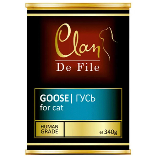 Clan De File / Консервы Клан для кошек Гусь (цена за упаковку)