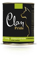 Clan Pride / Консервы Клан для собак Сердце и Печень Индейки (цена за упаковку) 