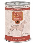 Clan Classic / Консервы Клан для собак Мясное ассорти с Говядиной (цена за упаковку)