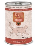 Clan Classic / Консервы Клан для кошек Мясное ассорти с Говядиной конс (цена за упаковку) 