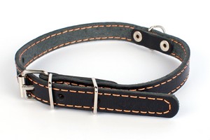 

CoLLaR / Ошейник Колар для собак Кожаный Одинарный Черный, CoLLaR
