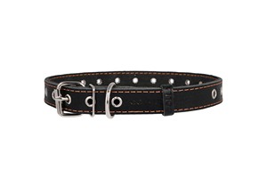 

CoLLaR / Ошейник Колар для собак Кожаный Безразмерный Черный, CoLLaR