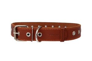 

CoLLaR / Ошейник Колар для собак Кожаный Безразмерный Коричневый, CoLLaR