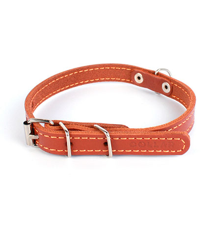 

CoLLaR / Ошейник Колар для собак Кожаный Одинарный Коричневый, CoLLaR