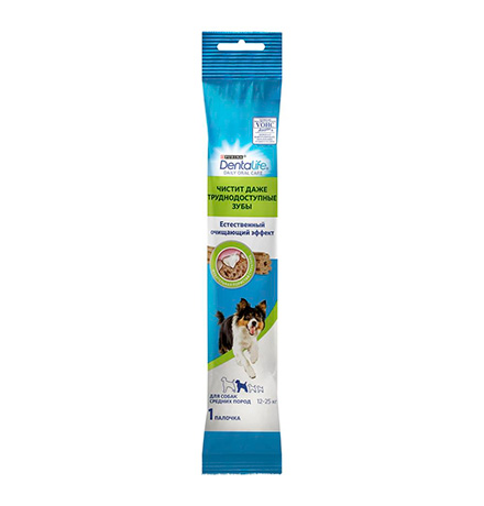 

Purina Dentalife / Лакомство Пурина Дента Лайф для взрослых собак средних пород для поддержания здоровья полости рта с курицей, Purina Dentalife