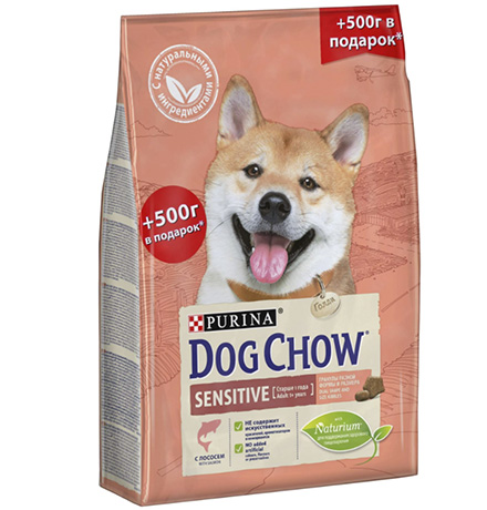 

Purina Dog Chow Adult Sensitive Salmon / Сухой корм Пурина Дог Чау для взрослых собак с чувствительным пищеварением Лосось, Purina Dog Chow Adult Sensitive Salmon