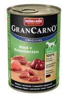 Animonda GranCarno Original Adult / Консервы Анимонда для собак с Говядиной и сердцем Утки (цена за упаковку)