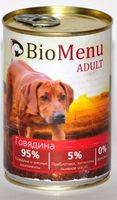 Купить BioMenu Adult Консервы для Собак Говядина Цена за упаковку 410x12 за 1670.00 ₽