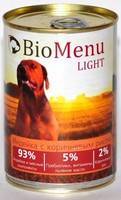 BioMenu Light Консервы для Собак Индейка с коричневым рисом Цена за упаковку 410x12