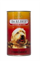 Dr Alders Dog Garant / Консервы Доктор Алдерс для собак всех пород Говядина (цена за упаковку) 