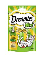 Dreamies Mix / Лакомство Дримис для кошек Подушечки Курица Кошачья мята 