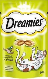 Dreamies / Лакомство Дримис для кошек Подушечки с Уткой 