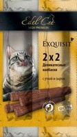 Edel Cat Деликатесные Колбаски-мини для кошек Утка и Сыр 1х4