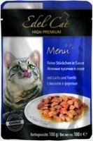 

Edel Cat Лосось и Форель / Паучи Эдель Кэт нежные кусочки с Лососем и Форелью в Соусе Цена за упаковку (20 шт x), Edel Cat Лосось и Форель