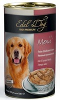 

Edel Dog / Консервы Эдель Дог для собак 3 Вида Мяса кусочки в Соусе Цена за упаковку, Edel Dog