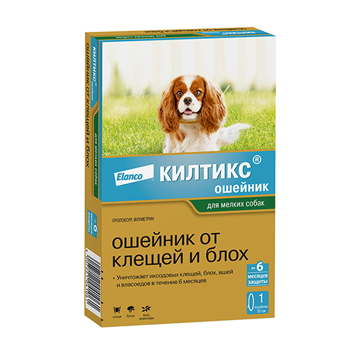 Elanco Килтикс / Ошейник от Клещей для собак Мелких пород