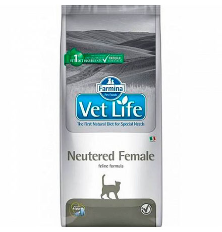 Farmina Vet Life Neutered Female / Лечебный корм Фармина для Стерилизованных кошек 