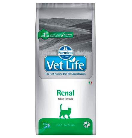 Farmina Vet Life Renal / Лечебный корм Фармина для кошек при Заболеваниях почек