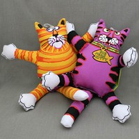 Fat Cat Mini Terrible Nasty Scaries / Игрушка Фэт Кэт для собак Злобный кот Мягкая 