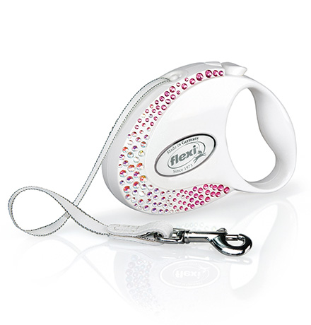 

flexi Glam Composition S tape 3 m, for dogs up to 12 kg / Рулетка флекси с кристаллами Swarovski для собак весом до 12 кг, лента 3 м, flexi Glam Composition S tape 3 m, for dogs up to 12 kg