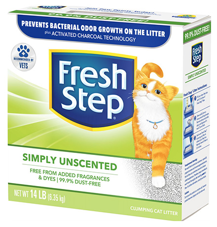 

Fresh Step Simply Unscented / Наполнитель для кошачьего туалета Фреш Степ Комкующийся с Активированным углем, Fresh Step Simply Unscented