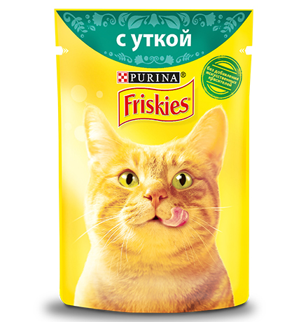 

Friskies / Паучи Фрискис для кошек с Уткой (цена за упаковку), Friskies