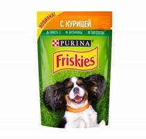 

Friskies / Паучи Фрискис для собак с Курицей (цена за упаковку), Friskies