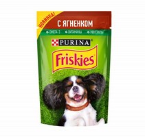 

Friskies / Паучи Фрискис для собак с Ягненком (цена за упаковку), Friskies