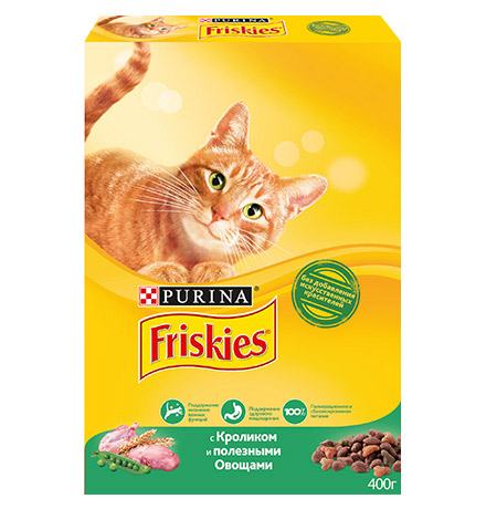 Friskies / Сухой корм Пурина Фрискис для взрослых кошек с кроликом 
