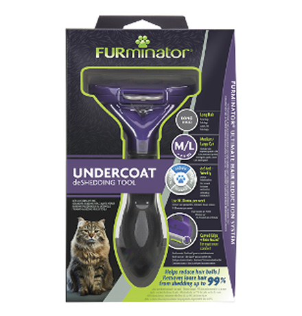 FURminator Medium/Large Cat Long Hair / Фурминатор для кошек Средних и Крупных пород с Длинной шерстью 