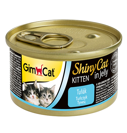 GimCat ShinyCat Kitten / Консервы Джимкэт для Котят Тунец (цена за упаковку)