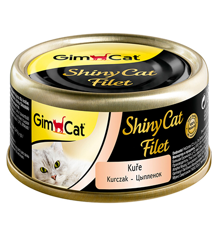 GimCat ShinyCat Filet / Консервы Джимкэт для кошек Цыпленок (цена за упаковку)
